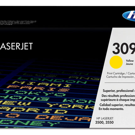 HP 309A Yellow Laser Toner Cartridge, Q2672A