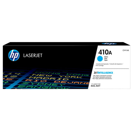 HP 410A Standard-Yield Cyan Laser Toner Cartridge, CF411A