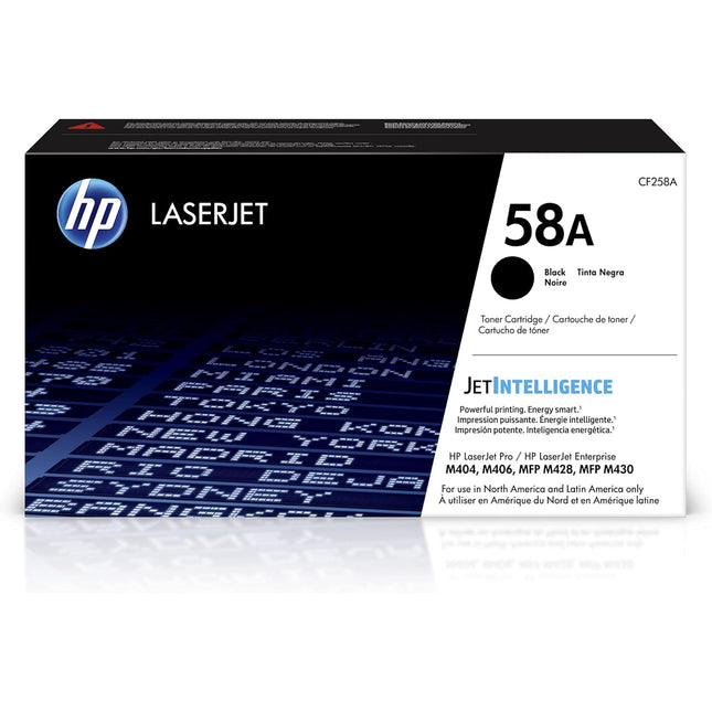 HP 58A LaserJet Toner Cartridge, CF258A
