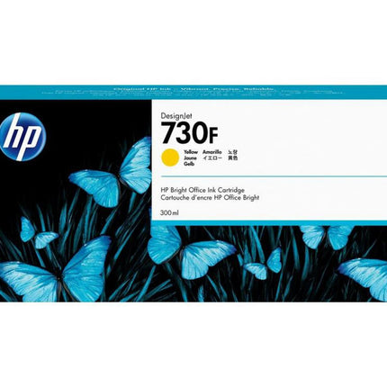 Original HP 730F High-Yield Yellow Ink Cartridge, 1XB25A