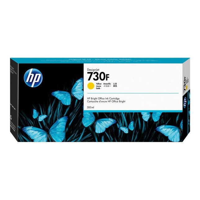 Original HP 730F High-Yield Yellow Ink Cartridge, 1XB25A