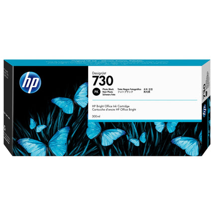 Original HP 730 300-ml (P2V73A) Photo Black Ink Cartridge