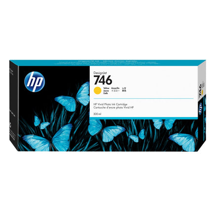 Original HP 746 300mL Yellow (P2V79A) Ink Cartridge