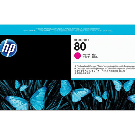 HP 80 (C4822A) Magenta Printhead & Printhead Cleaner