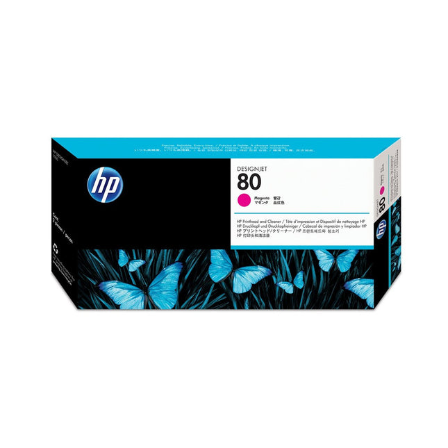 HP 80 (C4822A) Magenta Printhead & Printhead Cleaner