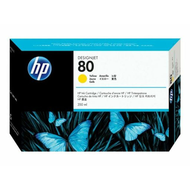 Original HP 80 (C4848A) Yellow Ink Cartridge