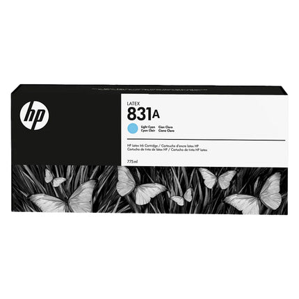 HP 831A Light Cyan 775ml Ink Cartridge, CZ686A