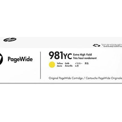 Original HP 981YC Extra High Yield Yellow PageWide Ink Cartridge, L0R19YC