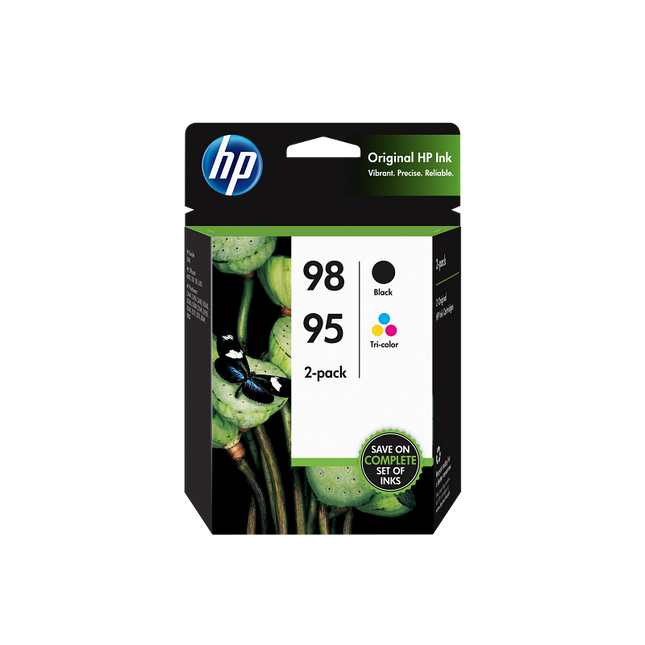 Original HP 98/95 Standard Yield Black & Color Ink Cartridge, CB327FN 