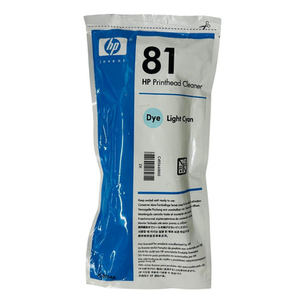 Genuine HP 81 Light Cyan Printhead Cleaner ONLY, C4954A