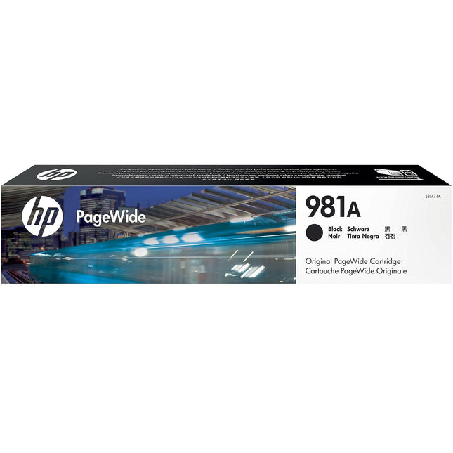 Genuine HP 981A Standard-Yield Black PageWide Ink Cartridge, J3M71A