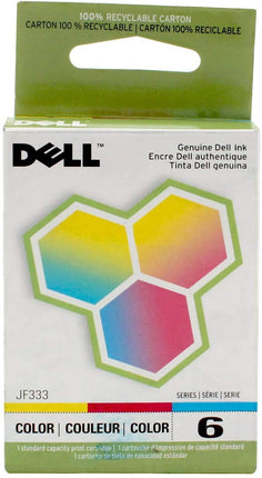 Original Dell Series 6 Standard Yield Color Ink Cartridge, JF333 