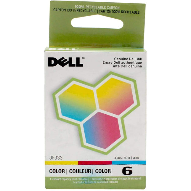 Original Dell Series 6 Standard Yield Color Ink Cartridge, JF333 