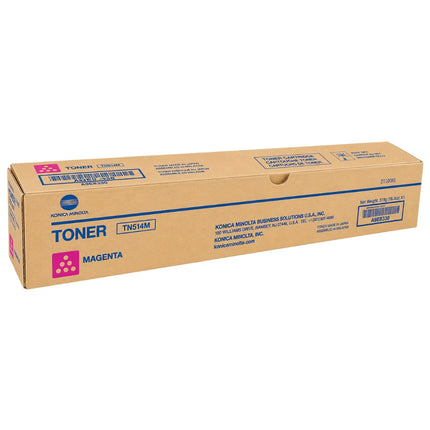 Konica-Minolta TN514M Standard-Yield Magenta Toner Cartridge, A9E8330