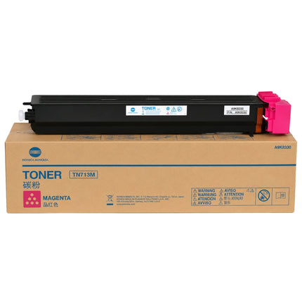 Konica-Minolta TN713M Standard-Yield Magenta Toner Cartridge, A9K8330