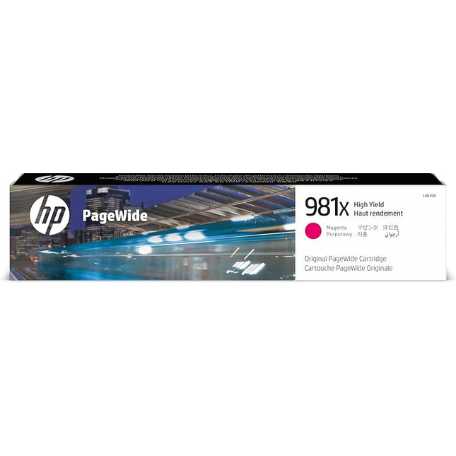 Original HP 981X High Yield Magenta Inkjet Cartridge, L0R10A