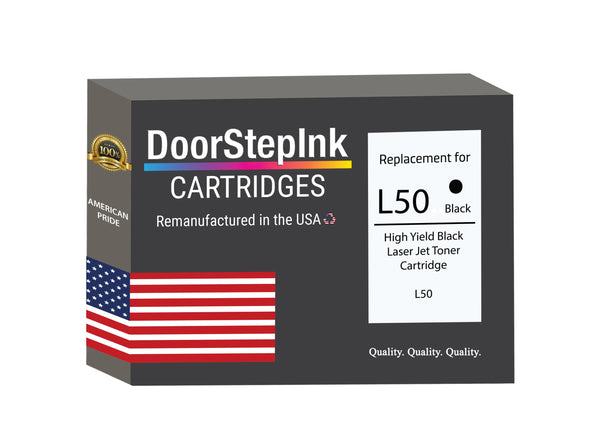 Remanufactured in the USA For Canon L50 High Yield Black LaserJet Toner Cartridge, 6812A001AA