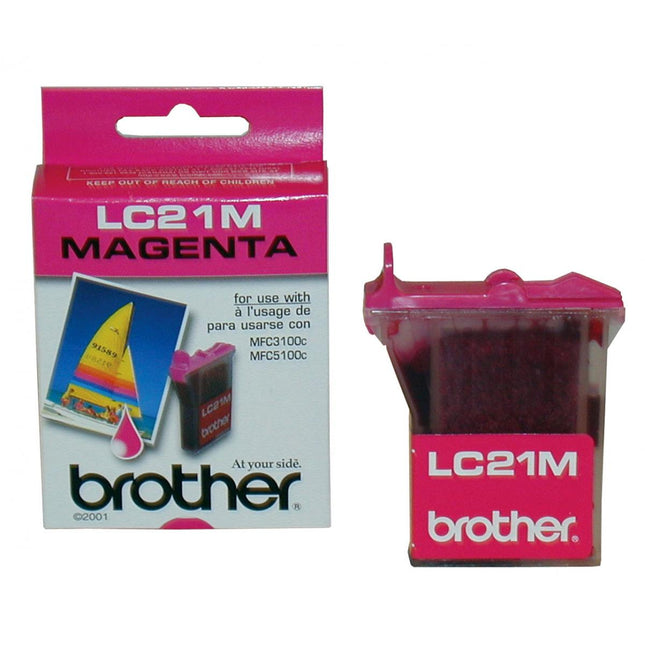 Original Brother LC21 Innobella Standard Yield Magenta Ink Cartridge, LC21M