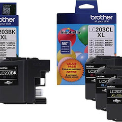 Brother LC203XL High Yield Black / 3 Color  Ink Cartridge (4-Pack)