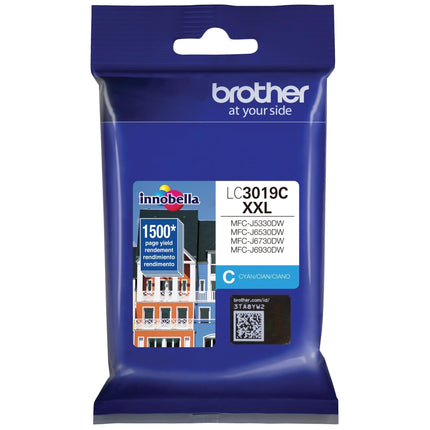 Brother LC3019 Super High-Yield Cyan Ink Cartridge, LC3019C