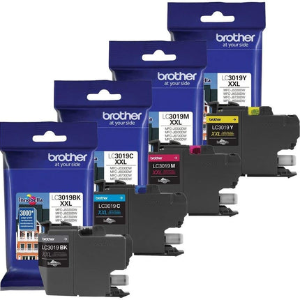 Genuine Brother LC3019 Super High Yield Color Ink 4-Pack 