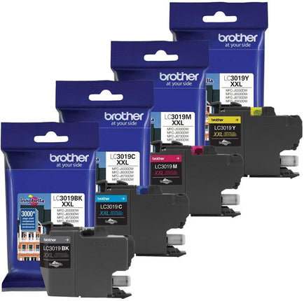 Genuine Brother LC3019 Super High Yield Color Ink 4-Pack 