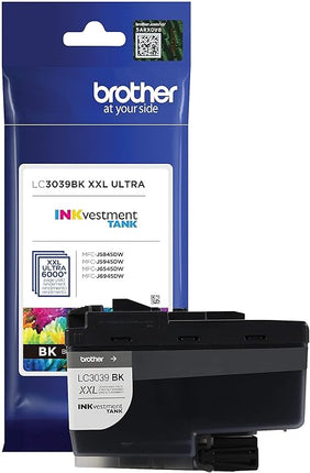 Genuine Brother LC3039 Ultra High Yield Black Ink Cartridge, LC3039BK