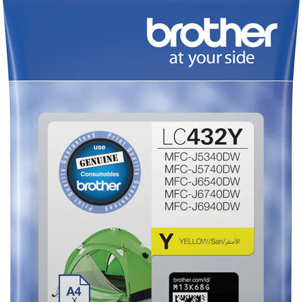 Original Brother LC432Y Standard Yield Yellow Ink Cartridge
