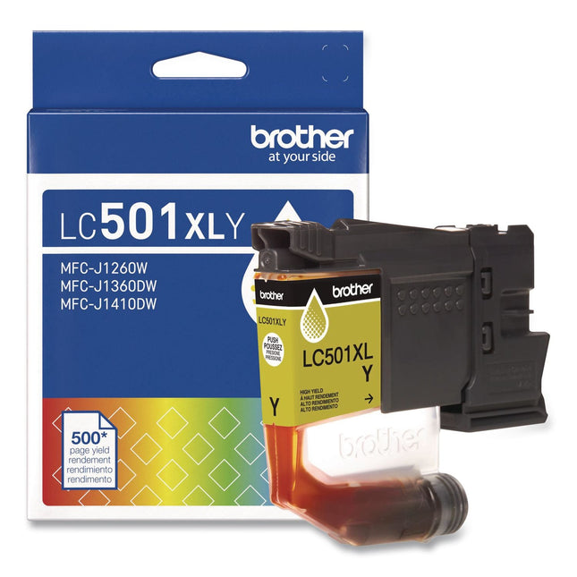 Original Brother LC501XL High Yield Yellow Ink Cartridge