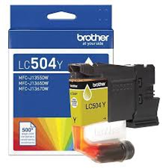 Original Brother LC504XL High Yield Yellow Ink Cartridge