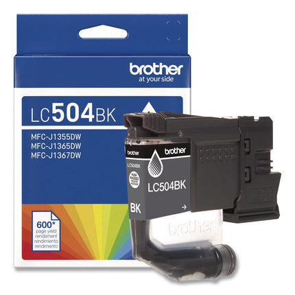 Original Brother LC504 Standard Yield Black Ink Cartridge