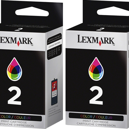 Lexmark No. 2 (18C1501) Combo Twin Pack Color ink