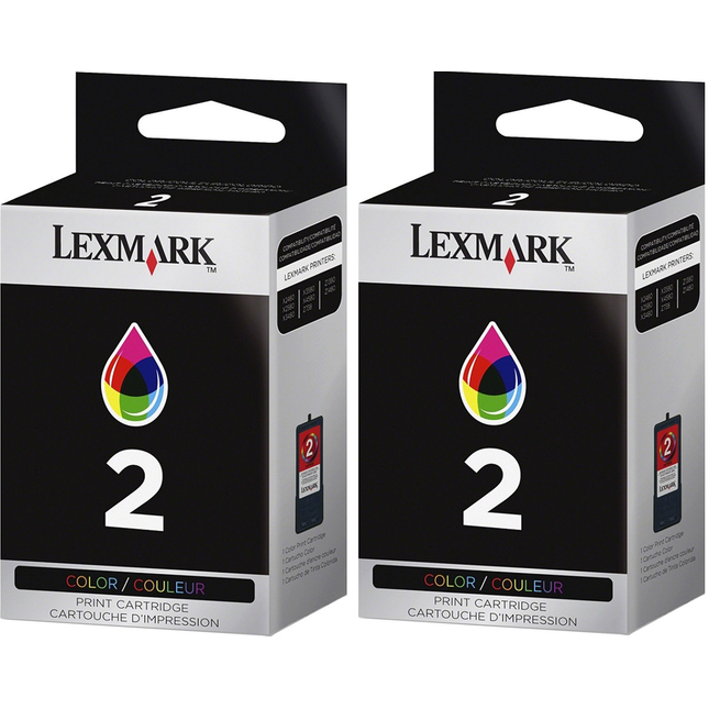 Lexmark No. 2 (18C1501) Combo Twin Pack Color ink
