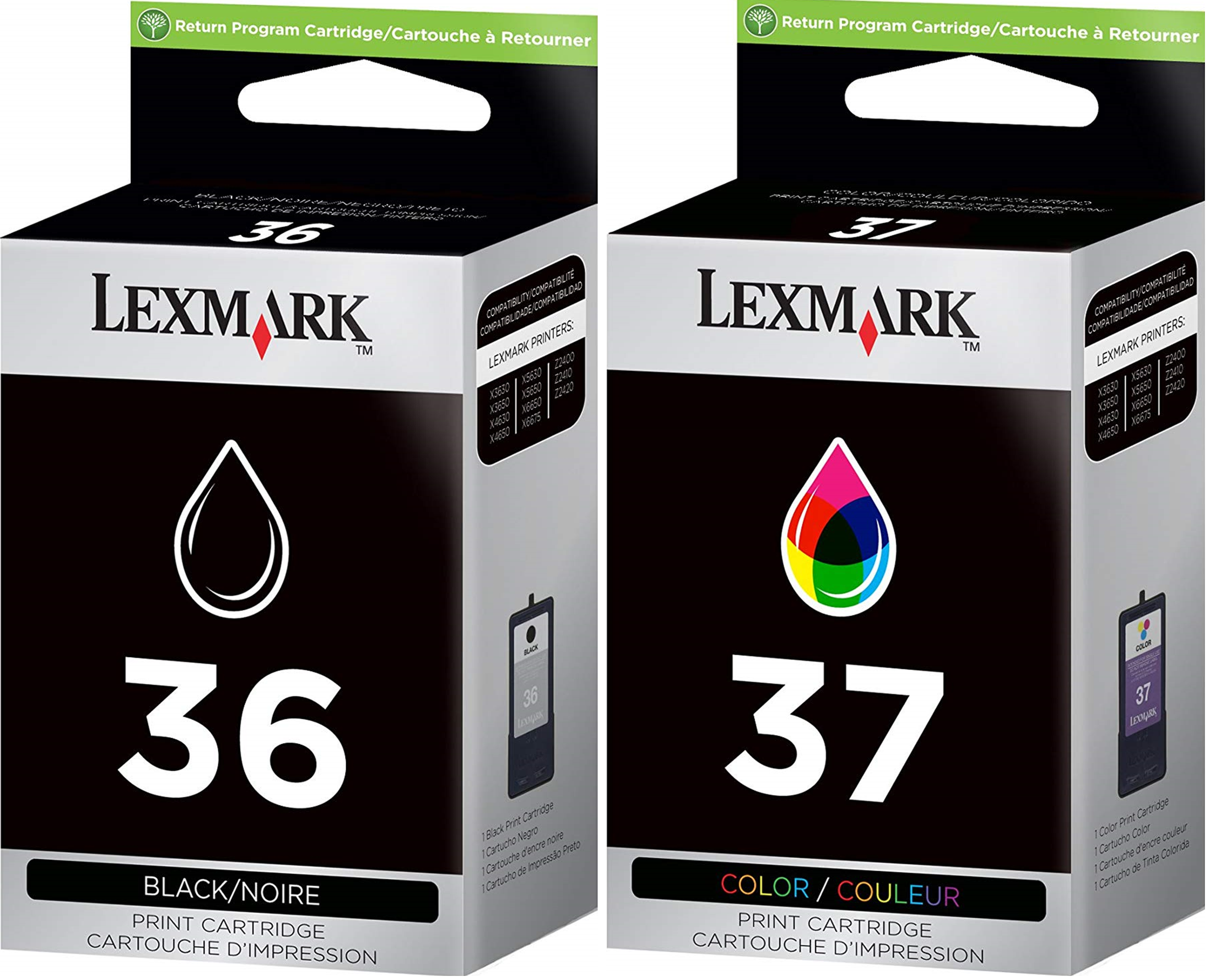 inkページ Lexmark36Black_37ColorSetof2_G