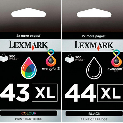 Lexmark #44XL & #43XL Black/Color Combo Pack Ink Cartridge