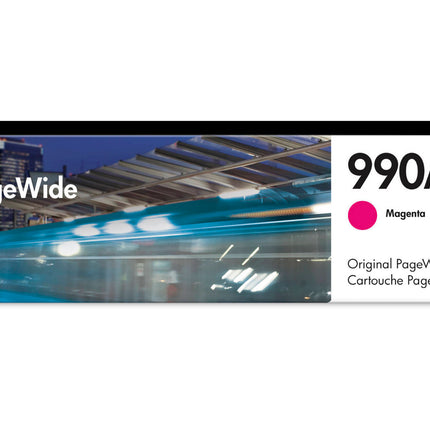 Original HP 990A Standard Yield Magenta Inkjet Cartridge, M0J77AN