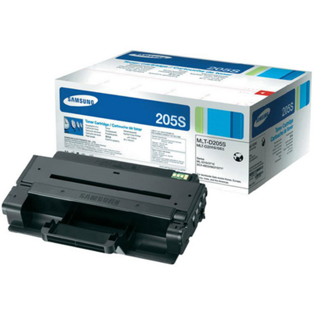Orignal Samsung 205S Standard Yield Black Toner Cartridge, MLT-D205S