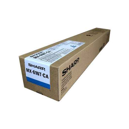 Original Sharp MX-61NT Standard Yield Cyan Toner Cartridge, MX-61NTCA