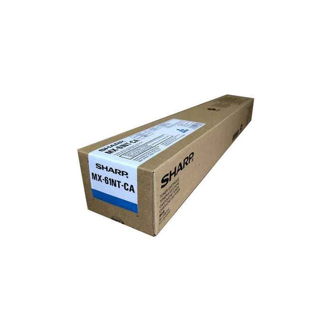 Original Sharp MX-61NT Standard Yield Cyan Toner Cartridge, MX-61NTCA