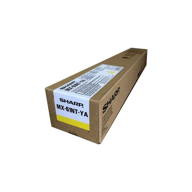 Original Sharp MX-61NT Standard Yield Yellow Toner Cartridge, MX-61NTYA