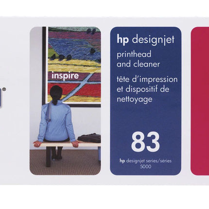 HP 83 Magenta DesignJet UV Printhead and Printhead Cleaner, C4962A