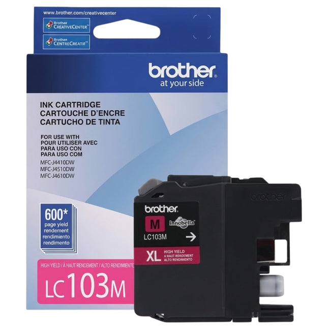 New Genuine Brother LC103XL High Yield Magenta Ink Cartridge