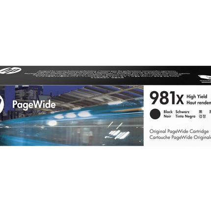 Original HP 981X High Yield Black Inkjet Cartridge, L0R12A
