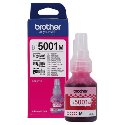 Original Brother BT5001 High Yield Magenta ink bottle