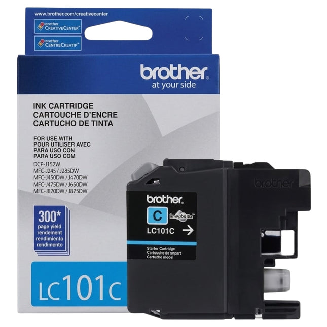Original Brother LC101 Cyan Ink Cartridge