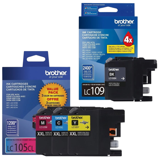 Original Brother LC109/105 Multi-Color (BCMY) Ink Cartridge