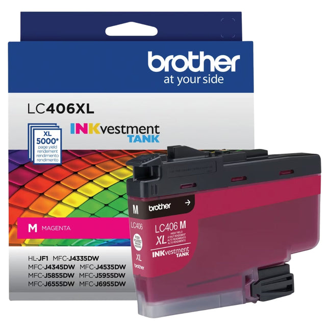 Original Brother LC406XL High Yield Magenta Ink Cartridge