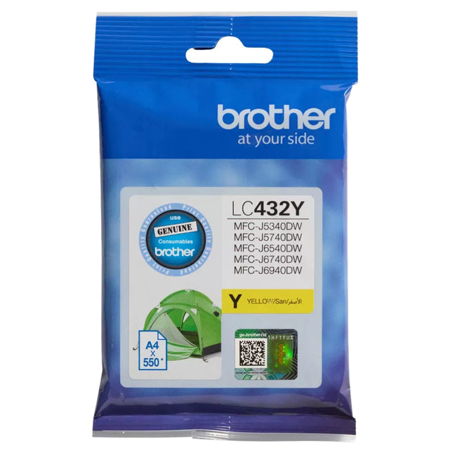 Original Brother LC432Y Standard Yield Yellow Ink Cartridge