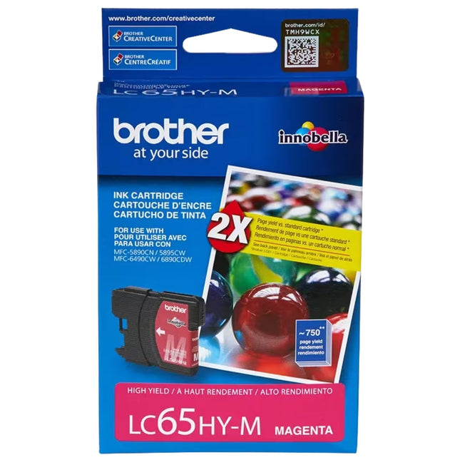 Original Brother LC65 Magenta Ink Cartridge