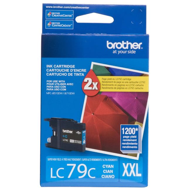 Original Brother LC79 Cyan Ink Cartridge